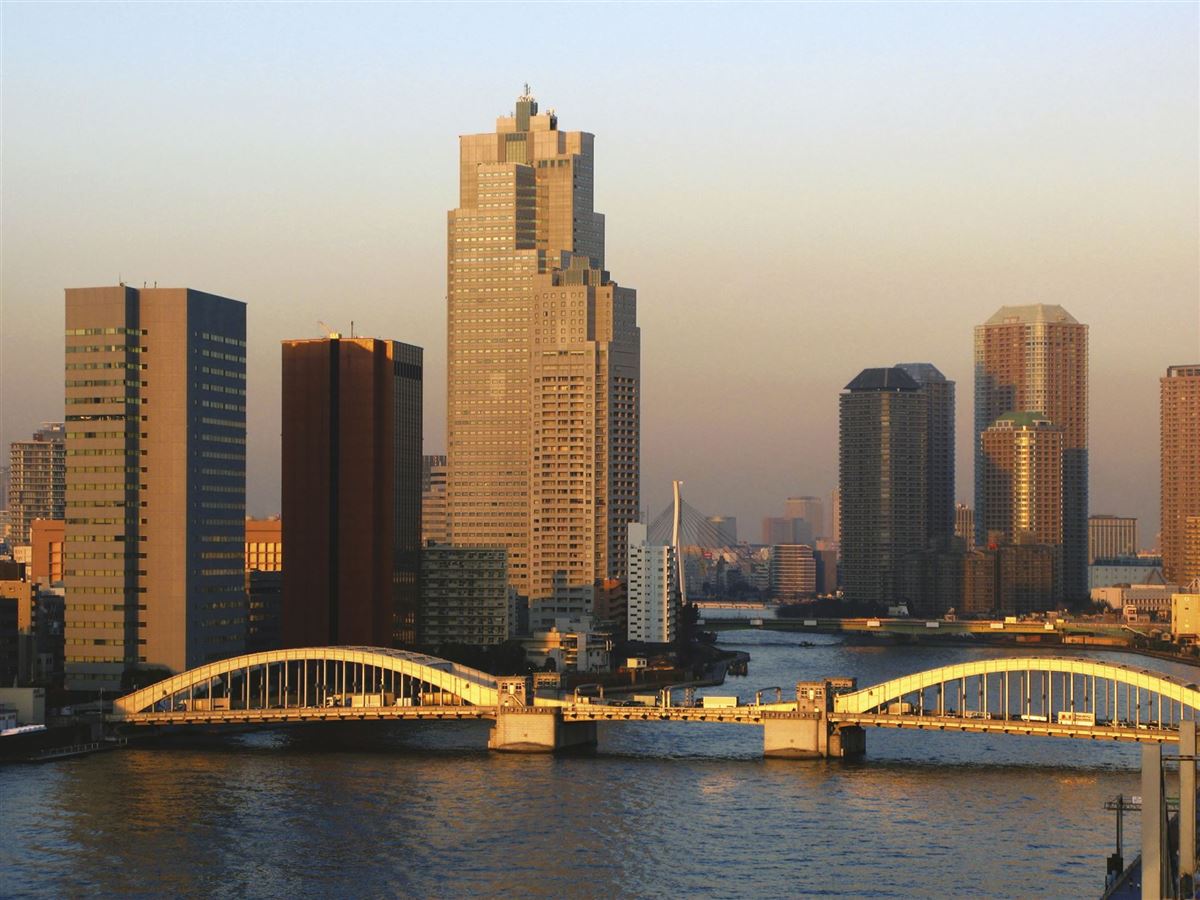 Die Skyline von Tokyo