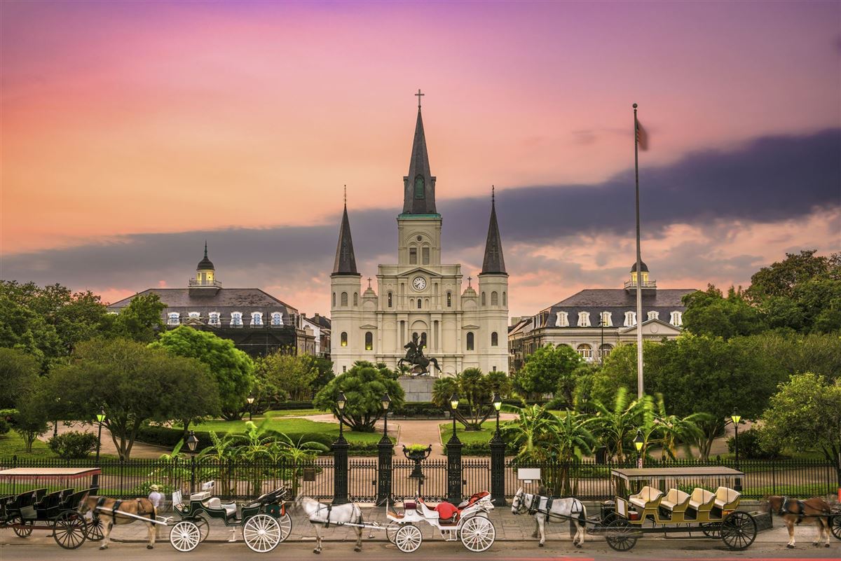 Am Jackson Square im French Quarter, New Orleans