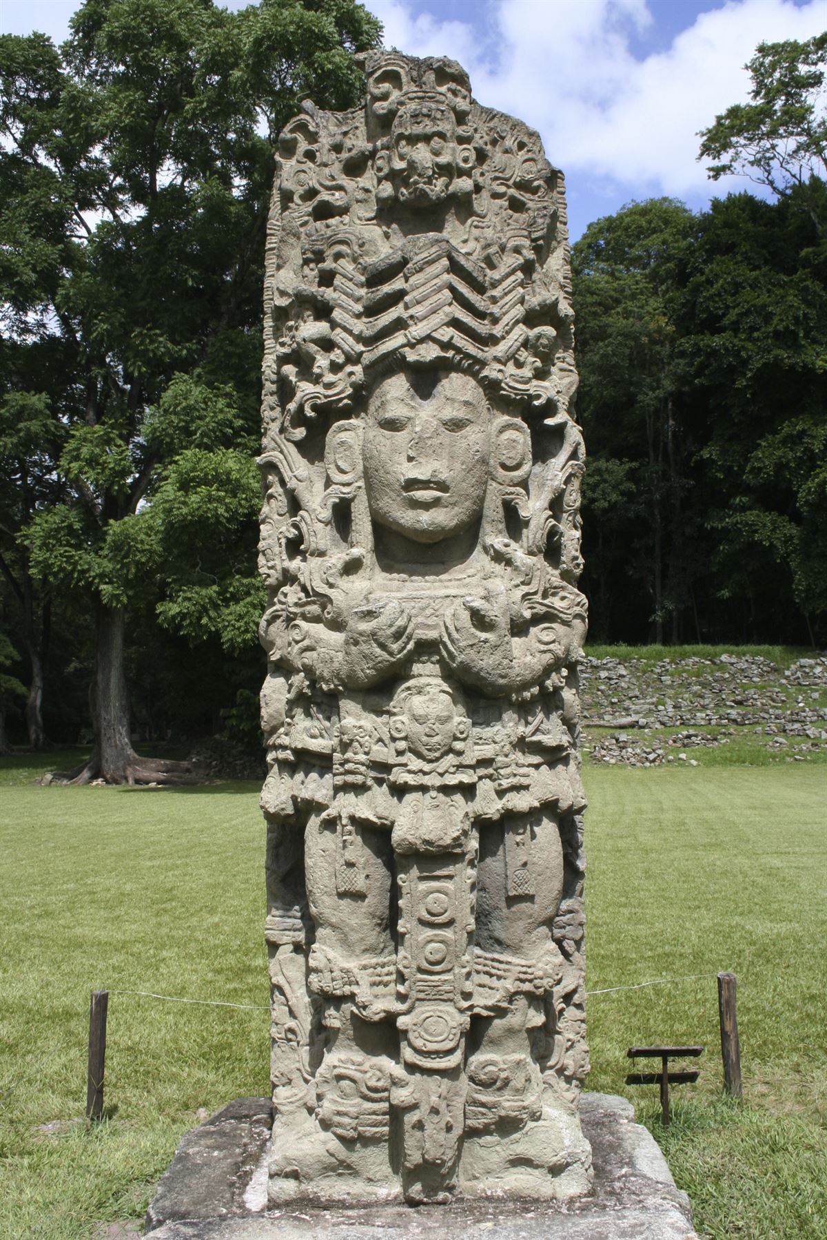 Maya-Stele in Copan, Honduras