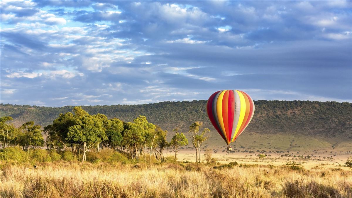 Fantastisch, ein Ballonflug (optional) über die Steppe