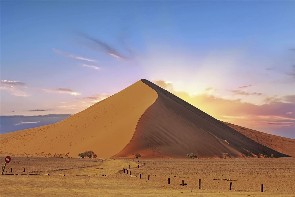 Eine der höchsten Dünen am Sossusvlei