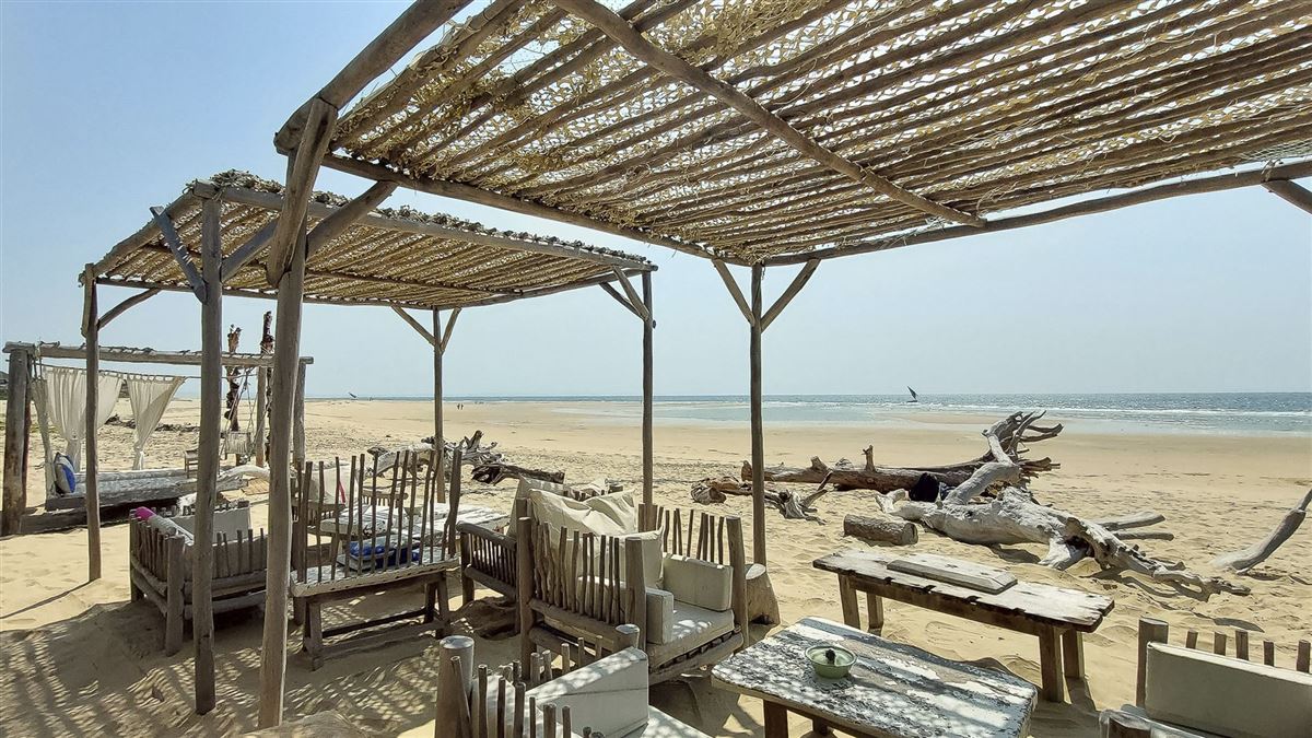 Am Strand der Bayview Lodge, Inhambane
