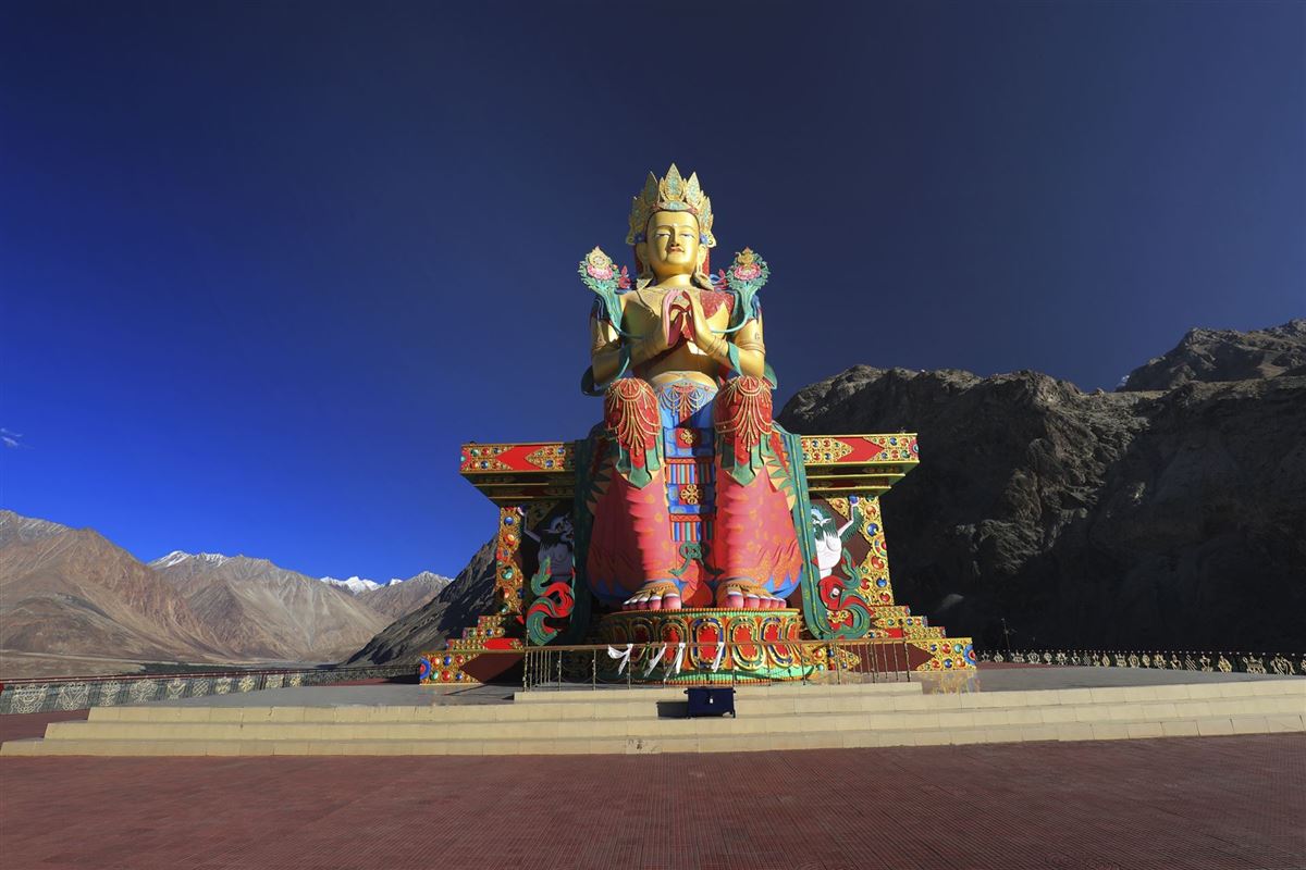 Maitreya Buddha-Statue, Nubra