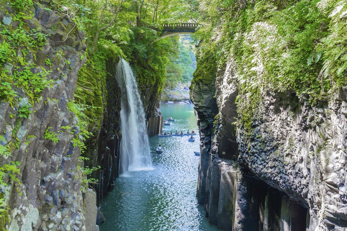 Die Takachiho-Schlucht auf Kyushu