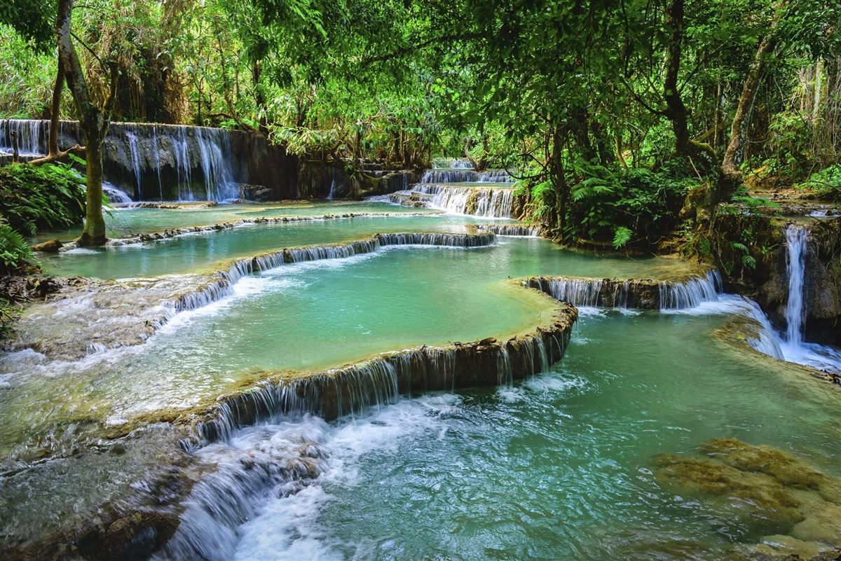 Kuang Si Wasserfall in Luang Prabang