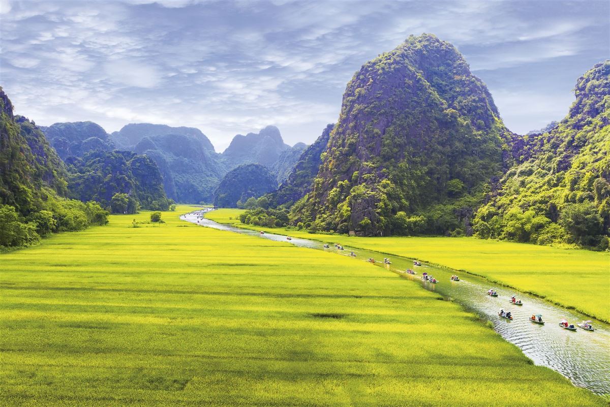 Einzigartige Karstlandschaft im Norden Vietnams