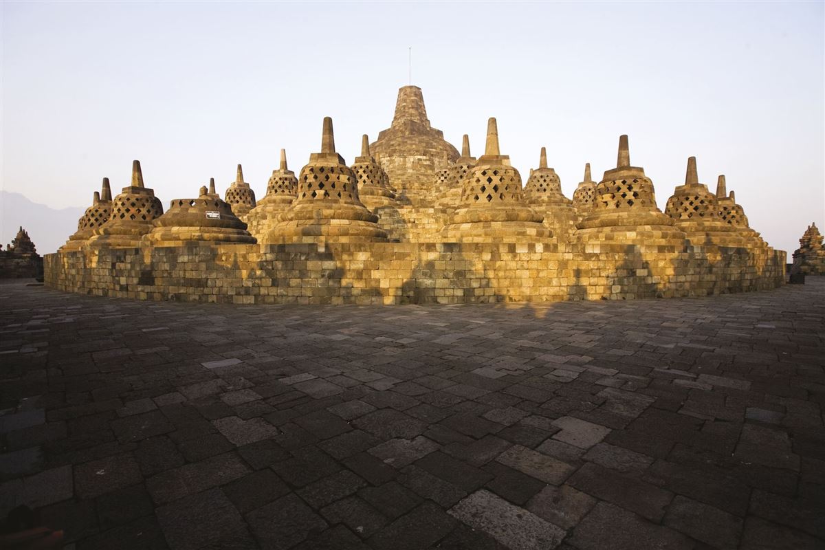 Blick auf Borobudur