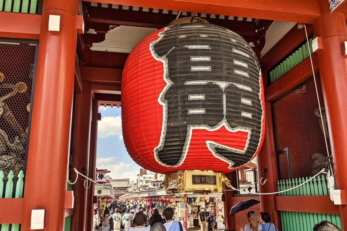 Kaminarimon der Pilgerstraße von Asakusa