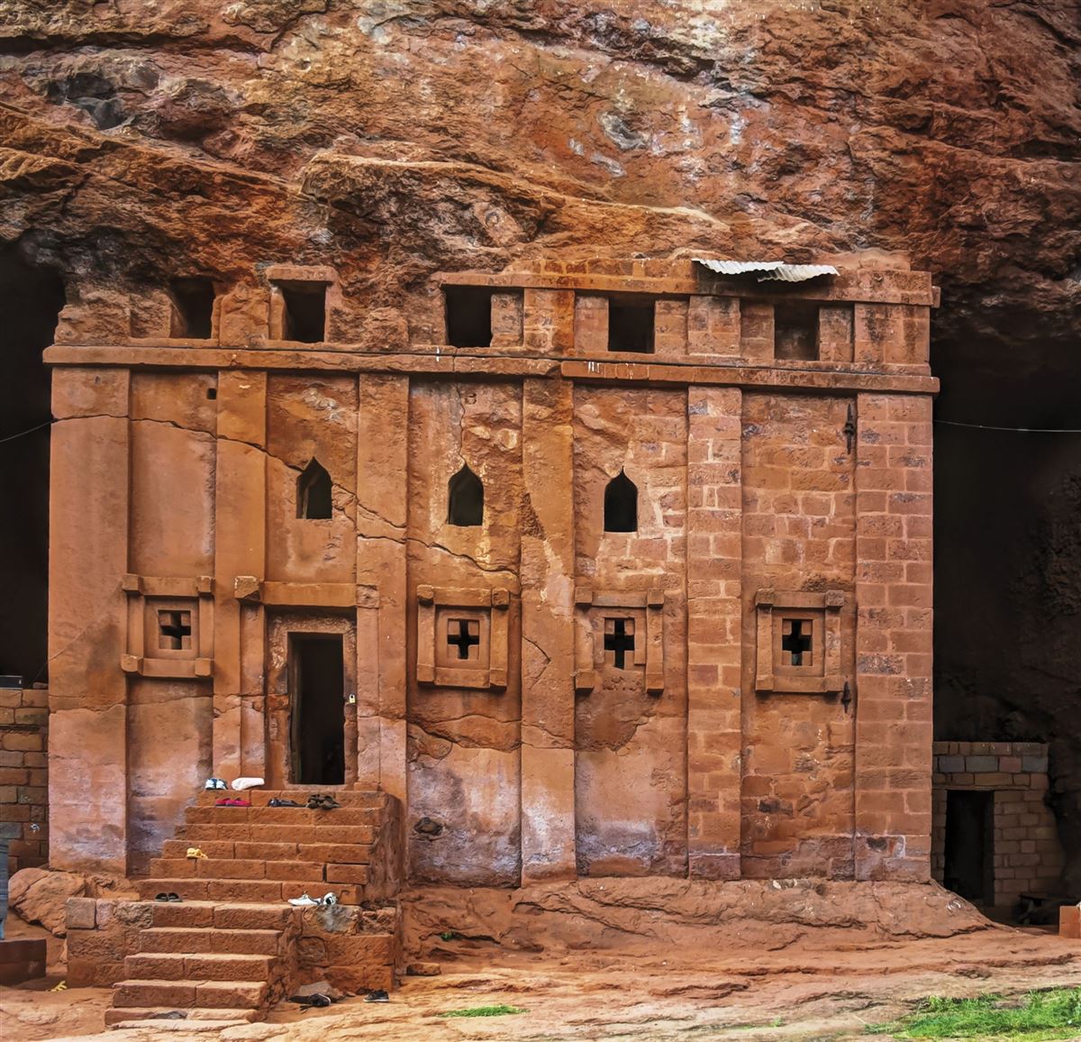 Bete Abba Libanos rock-hewn church, Lalibela Ethiopia