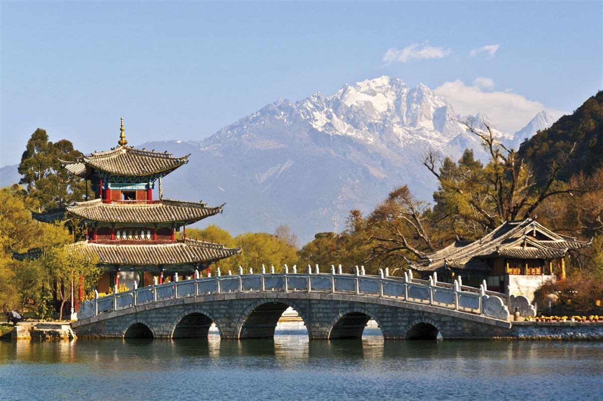 Jade-Drachen-Schneeberg in Lijiang in der Provinz Yunnan