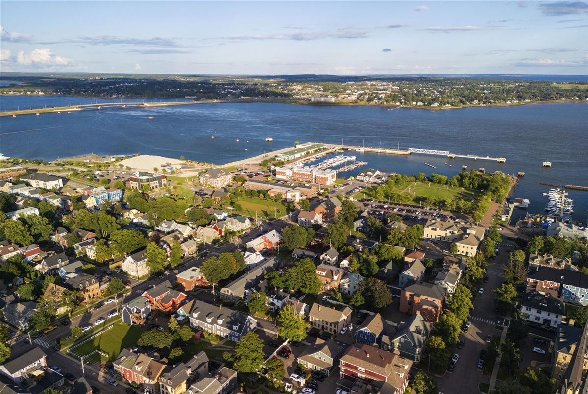 Blick auf Charlottetown auf Prince Edward Island