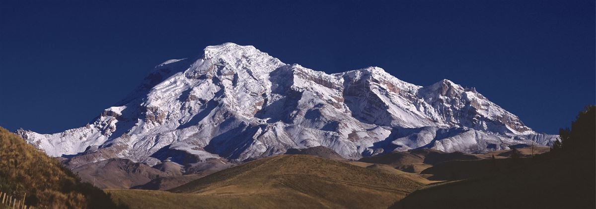 Blick auf den Chimborazo-Vulkan