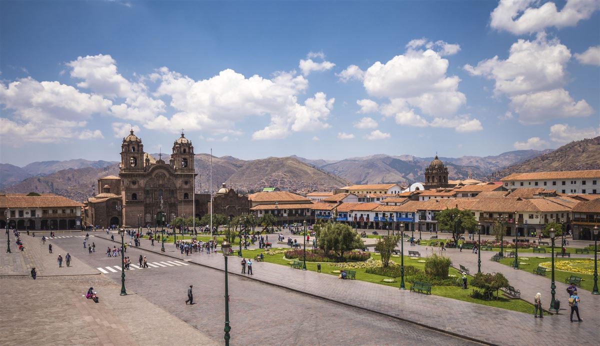 Plaza de Armas im historischen Zentrum von Cusco