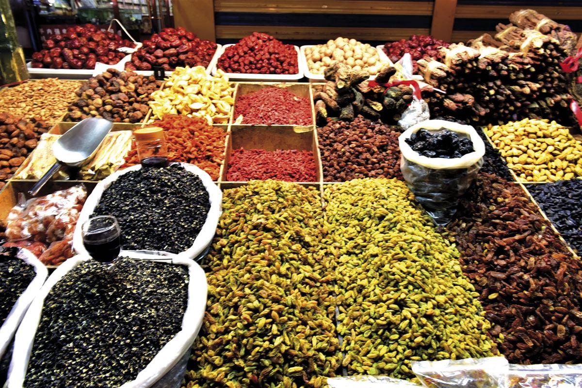 Gewürzmarkt in Xinjiang