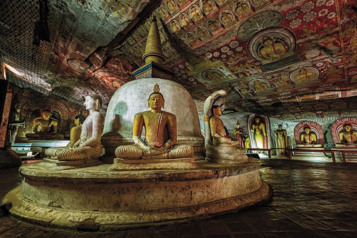 Einzigartiger Höhlentempel in Dambulla