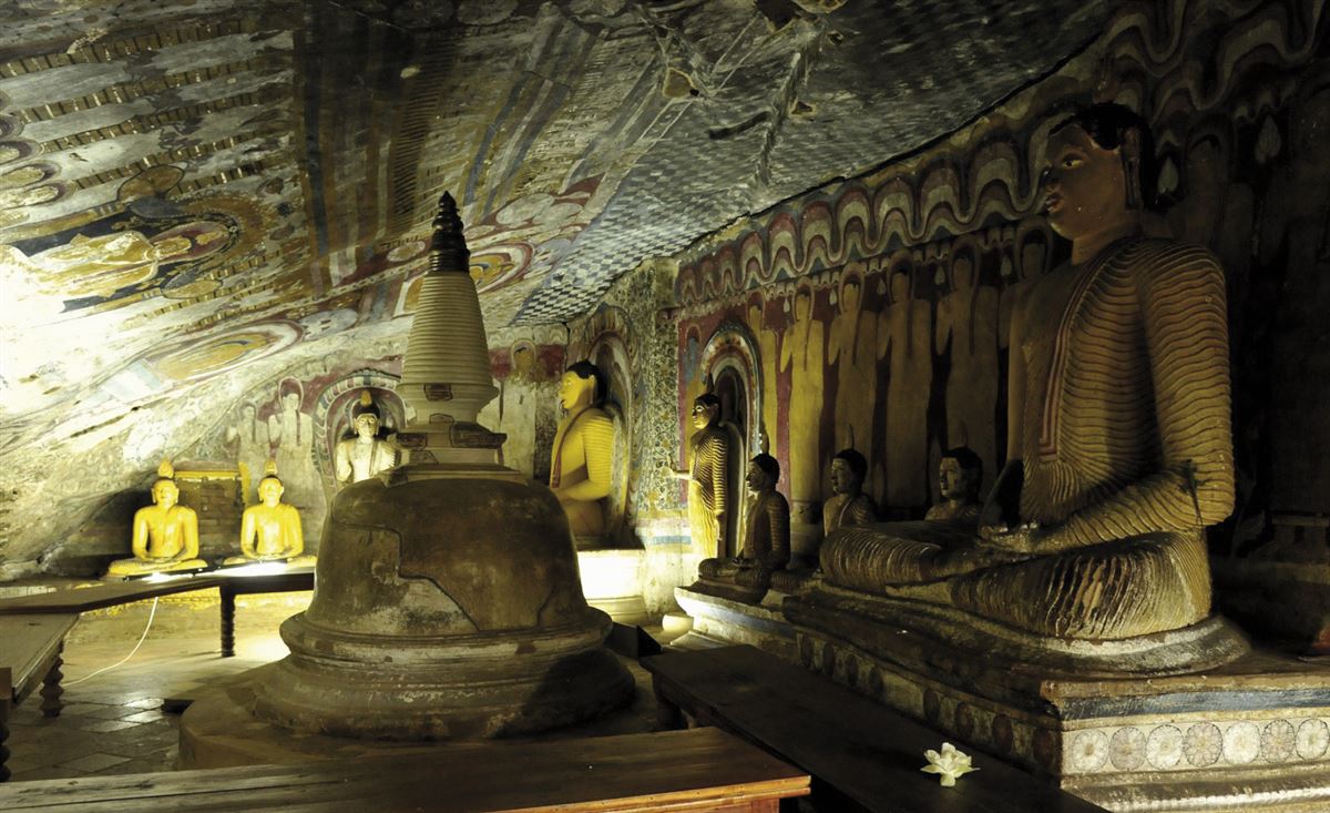 Einzigartiger Höhlentempel in Dambulla