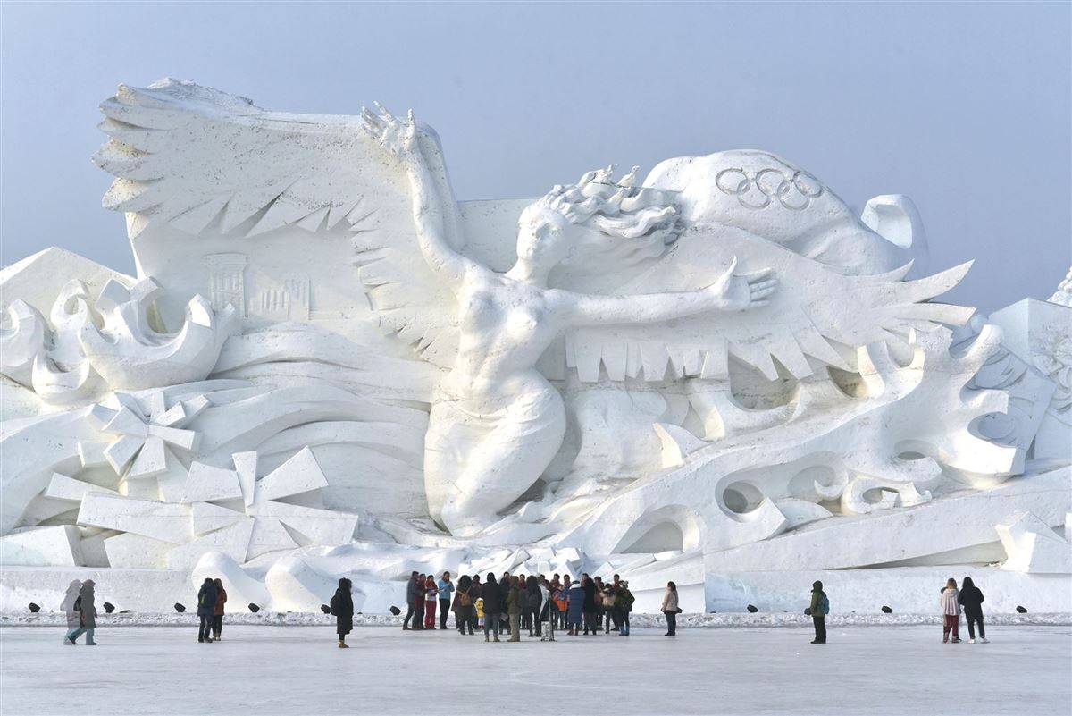 Eisskulpturenfestival in Harbin