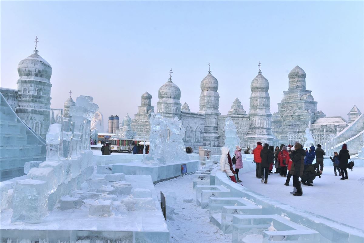 Eisskulpturenfestival in Harbin
