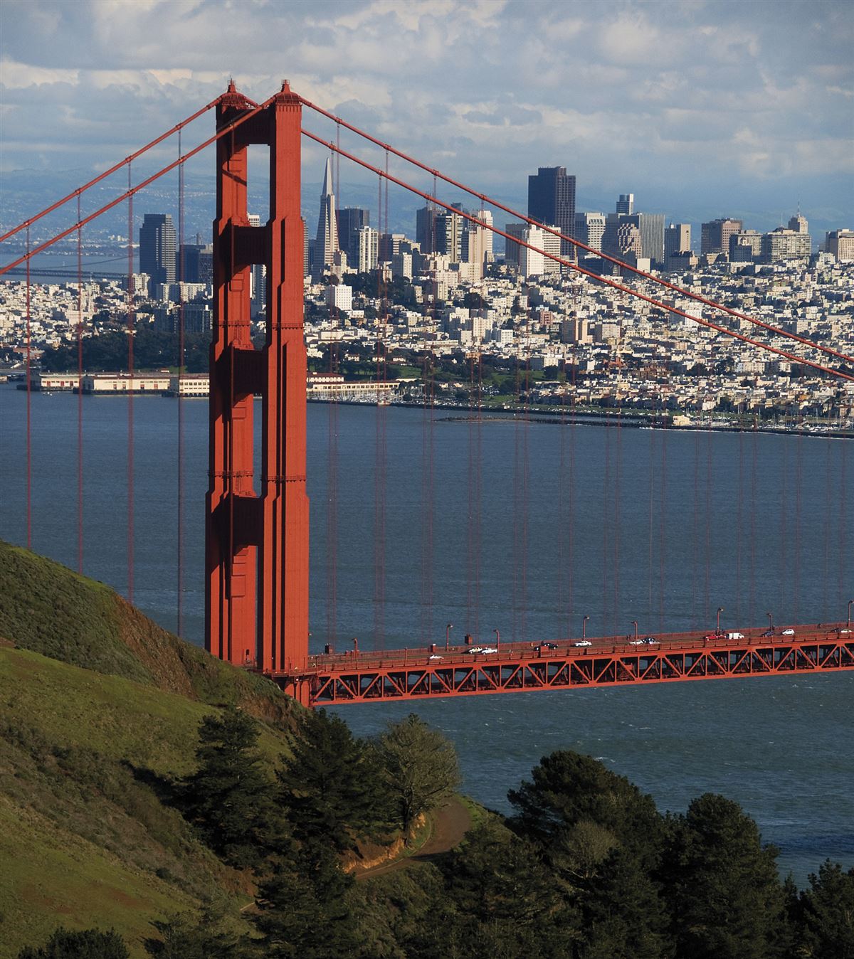 Die Golden Gate Bridge und San Francisco