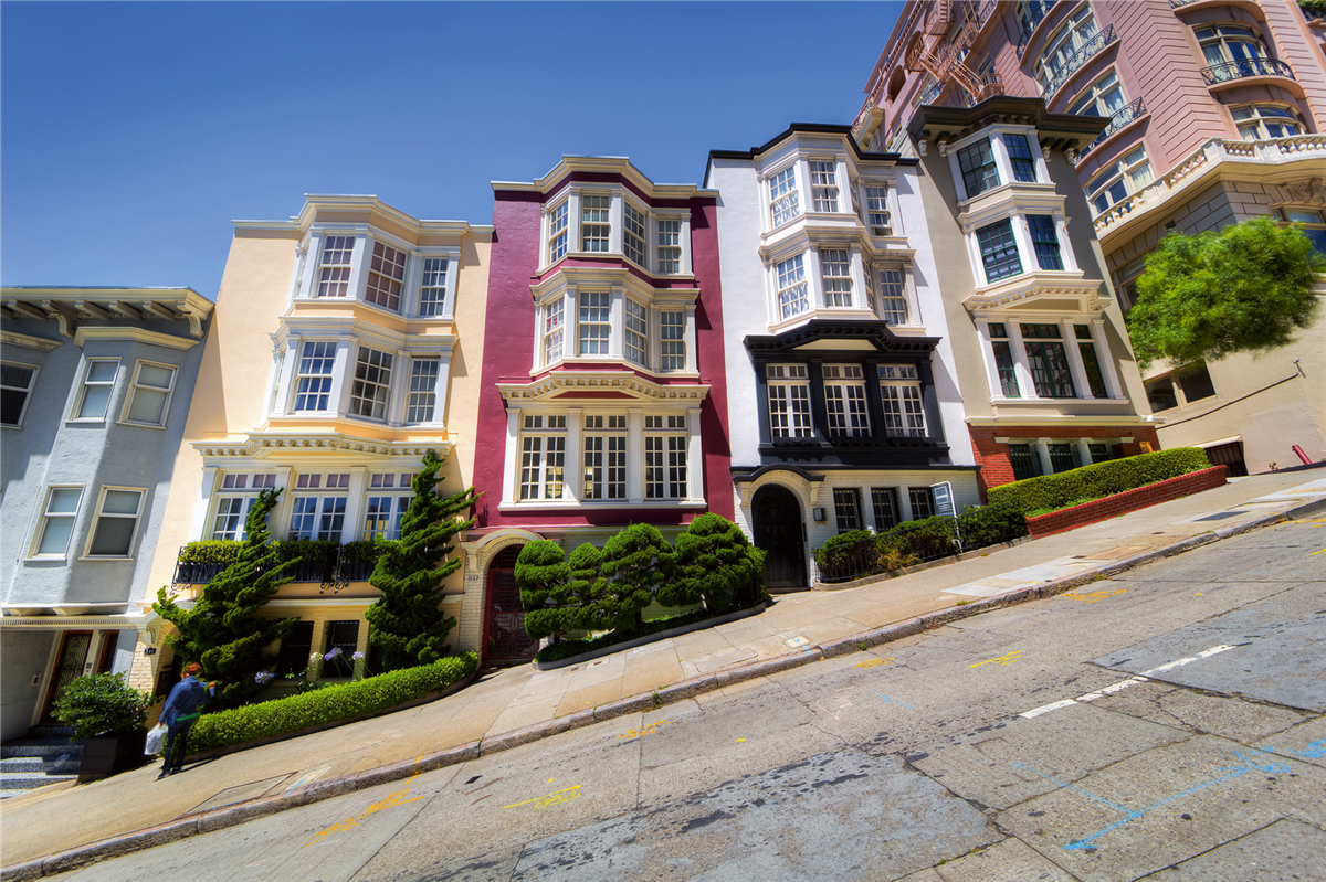 Erhebliches Gefälle in San Francisco