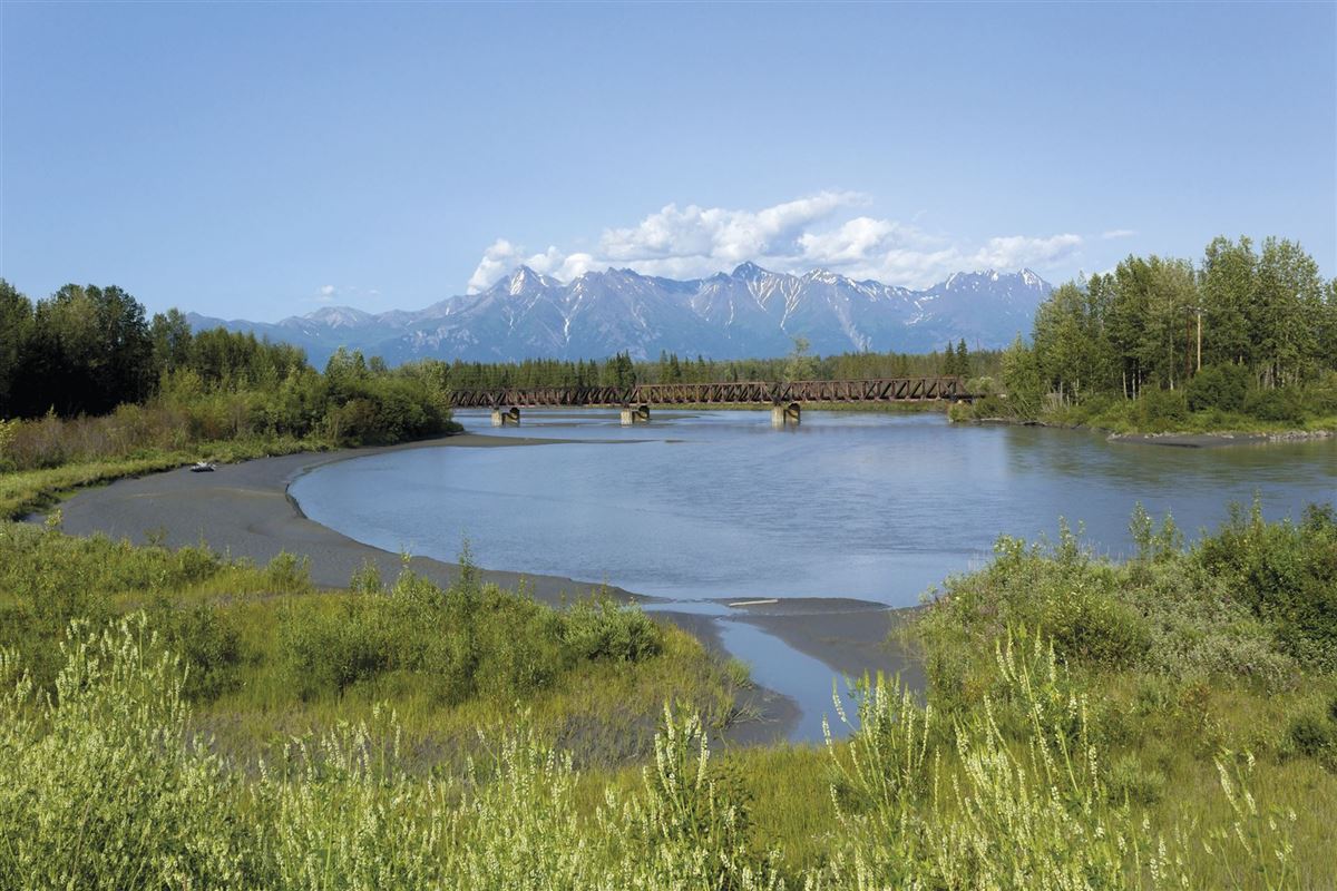 Bergpanorama am Knik River