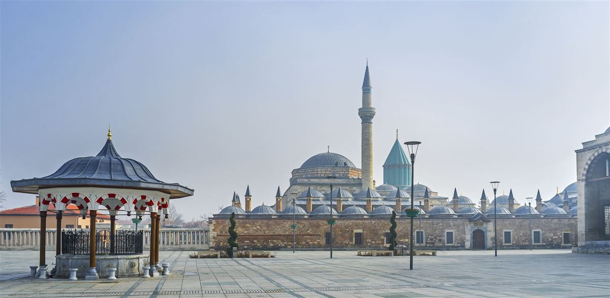Blick auf das Museum Mevlana, Konya