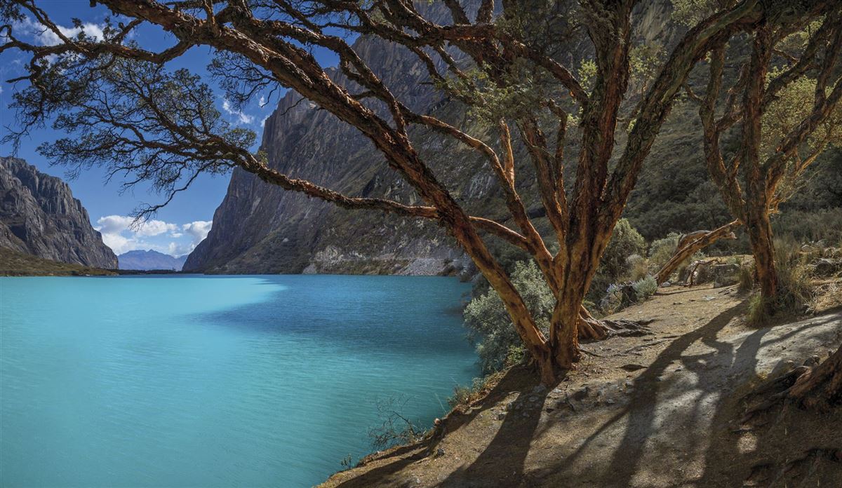 Blick auf die Llanganuco-Lagunen bei Huaraz