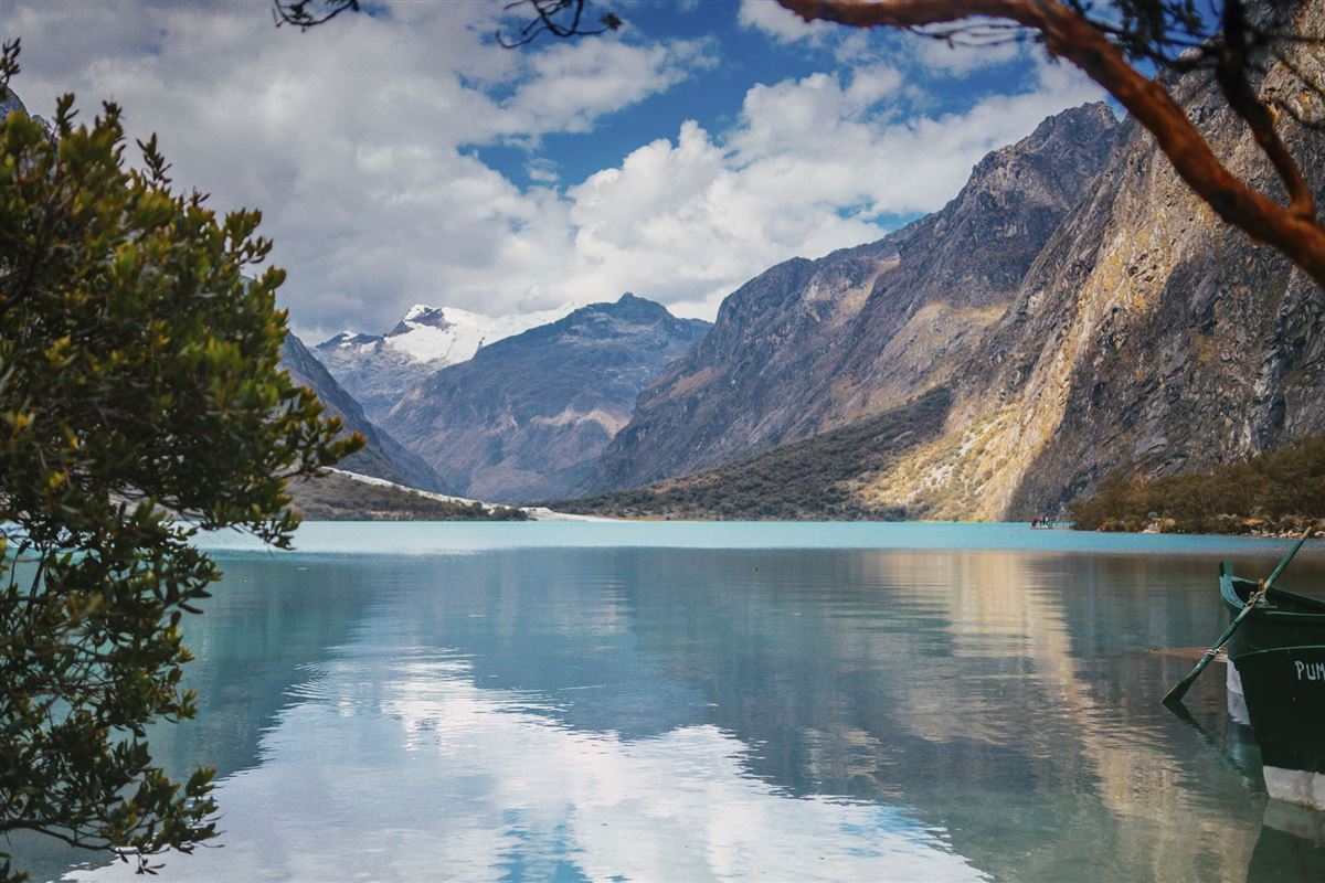 Blick auf die Llanganuco-Lagunen bei Huaraz