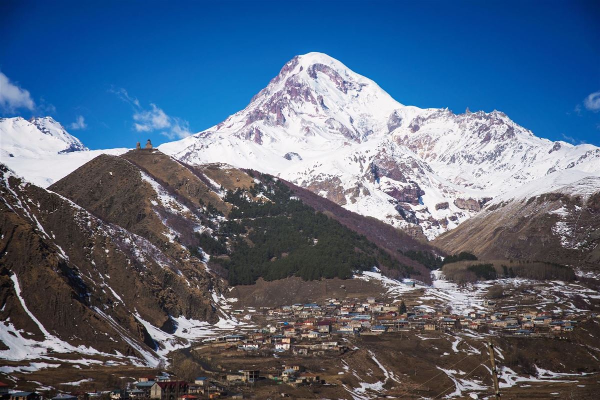 Georgien, Kasbek, Berg