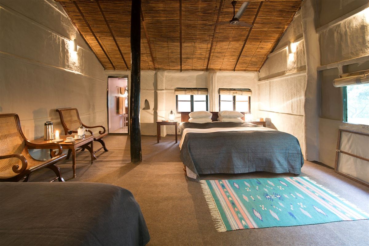 Doppelzimmer in der Tiger Tops Tharu Lodge