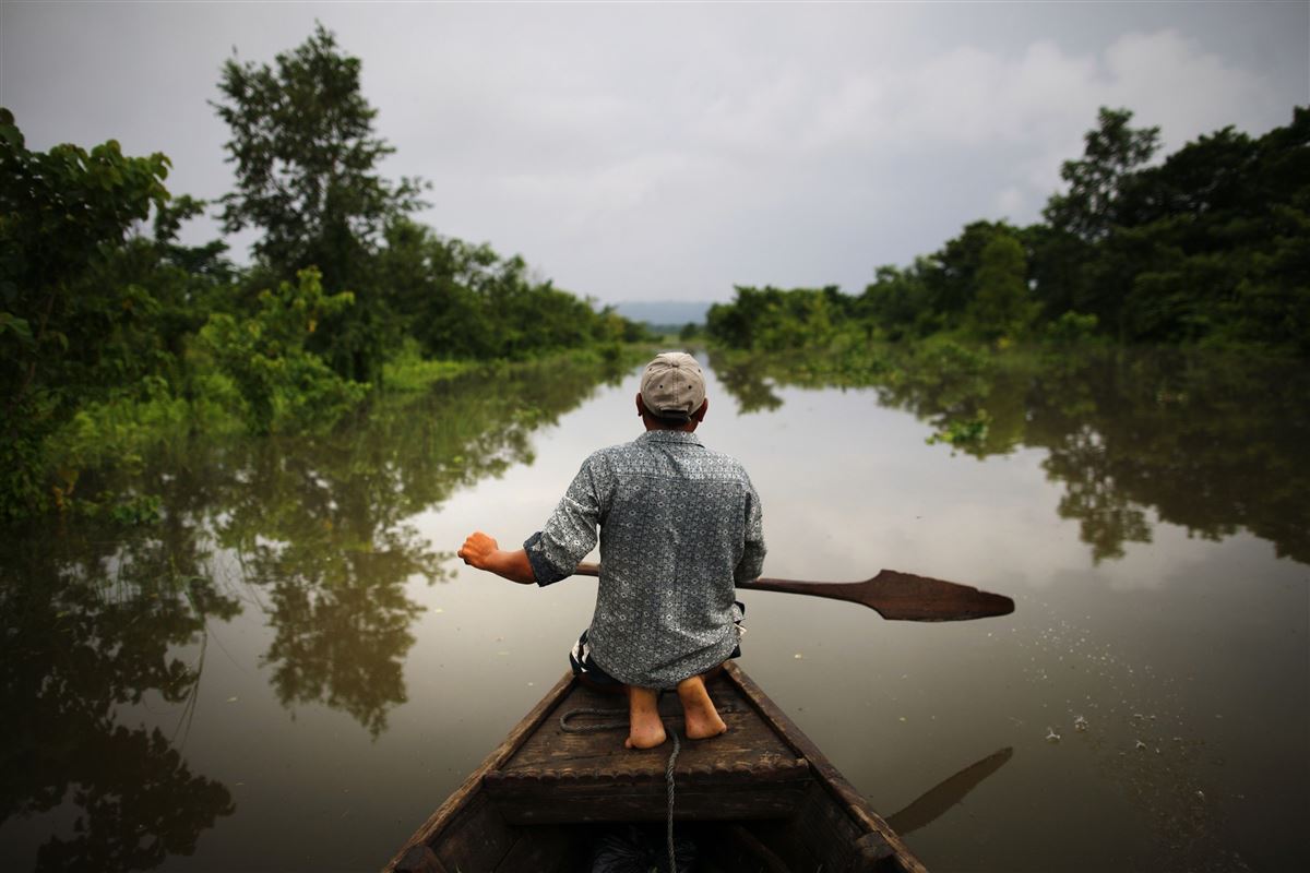 Kanufahrt im Chitwan-Nationalpark