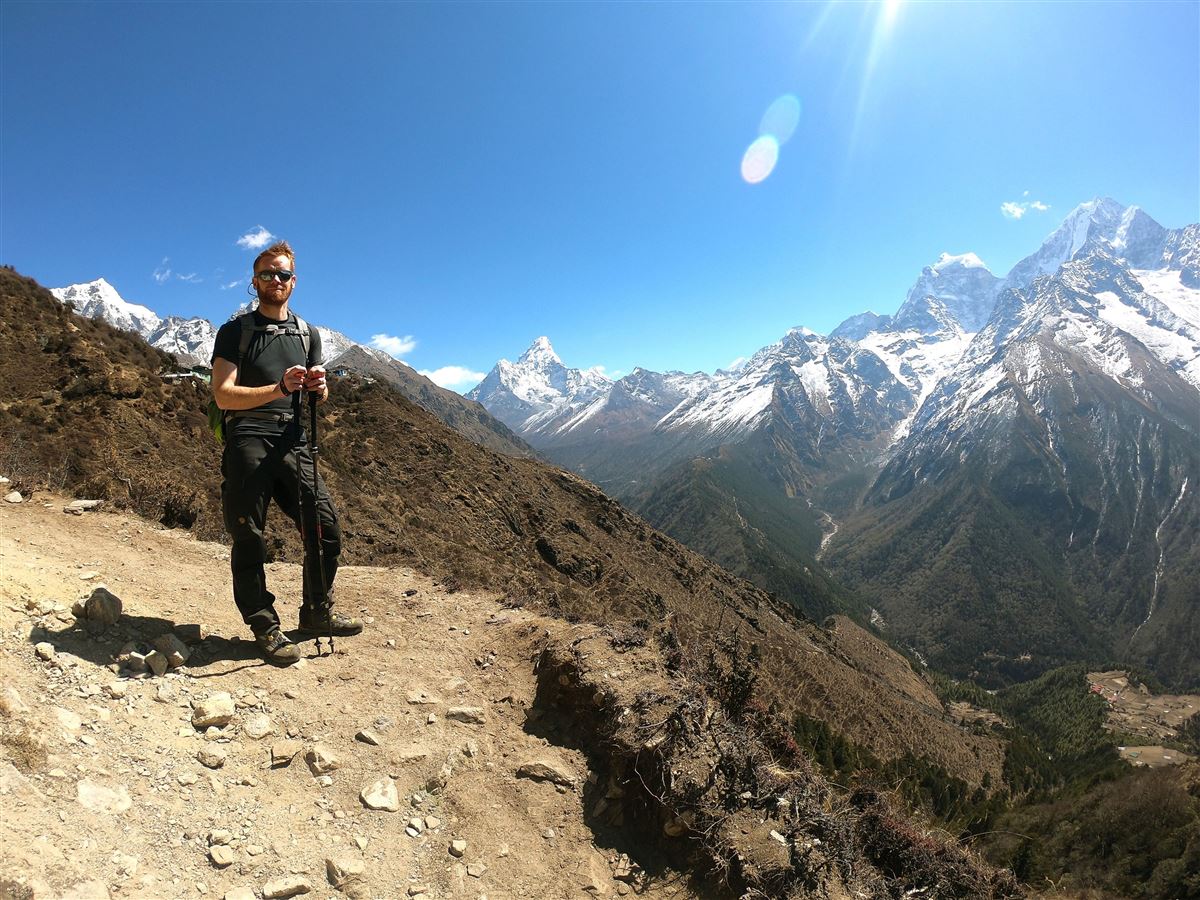 Trekkinggenuss pur inmitten der weißen Gipfelwelt des Solu Khumbu