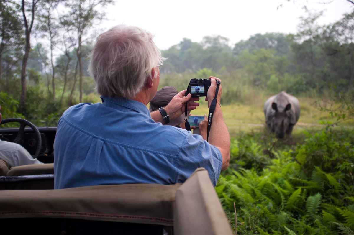 Geländewagensafari im Chitwan-Nationalpark