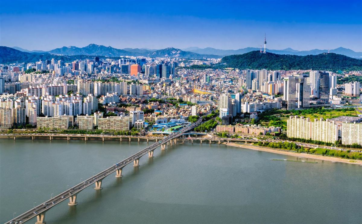 Südkorea, Seoul, Skyline am Tag
