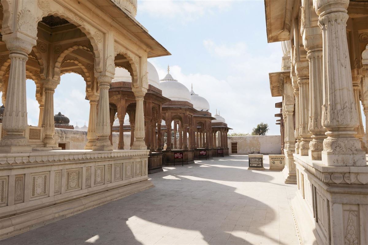 Indien, Bikaner, Dev Kund Sagar, historischer Wassertank