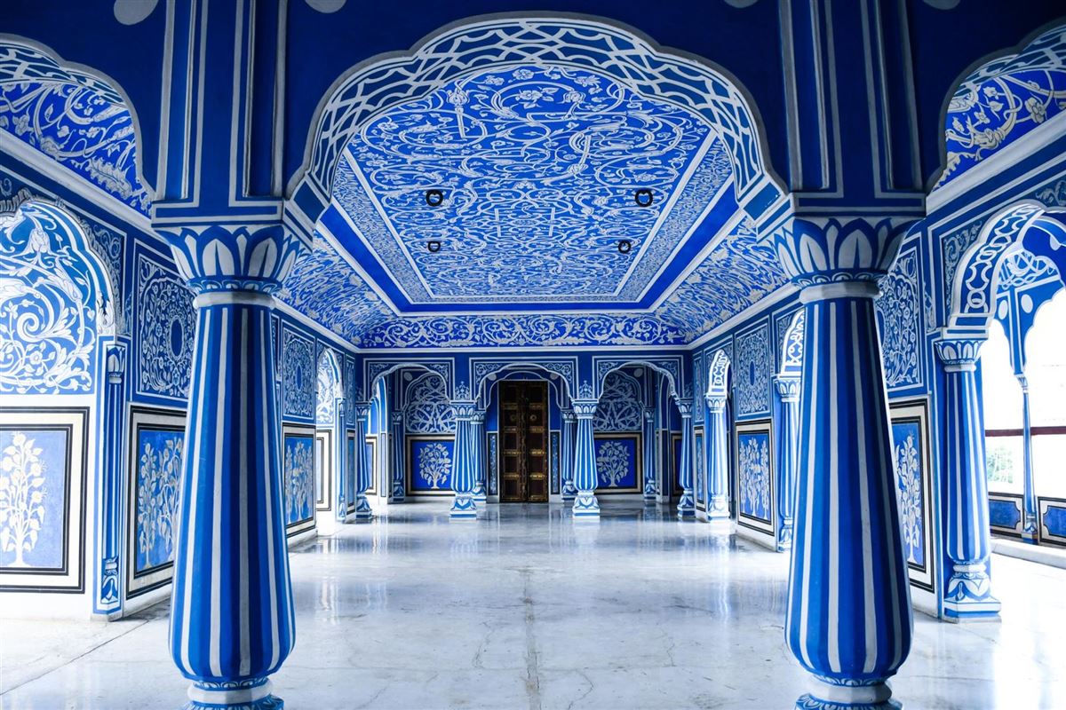 Indien, Jaipur, Stadtpalast innen