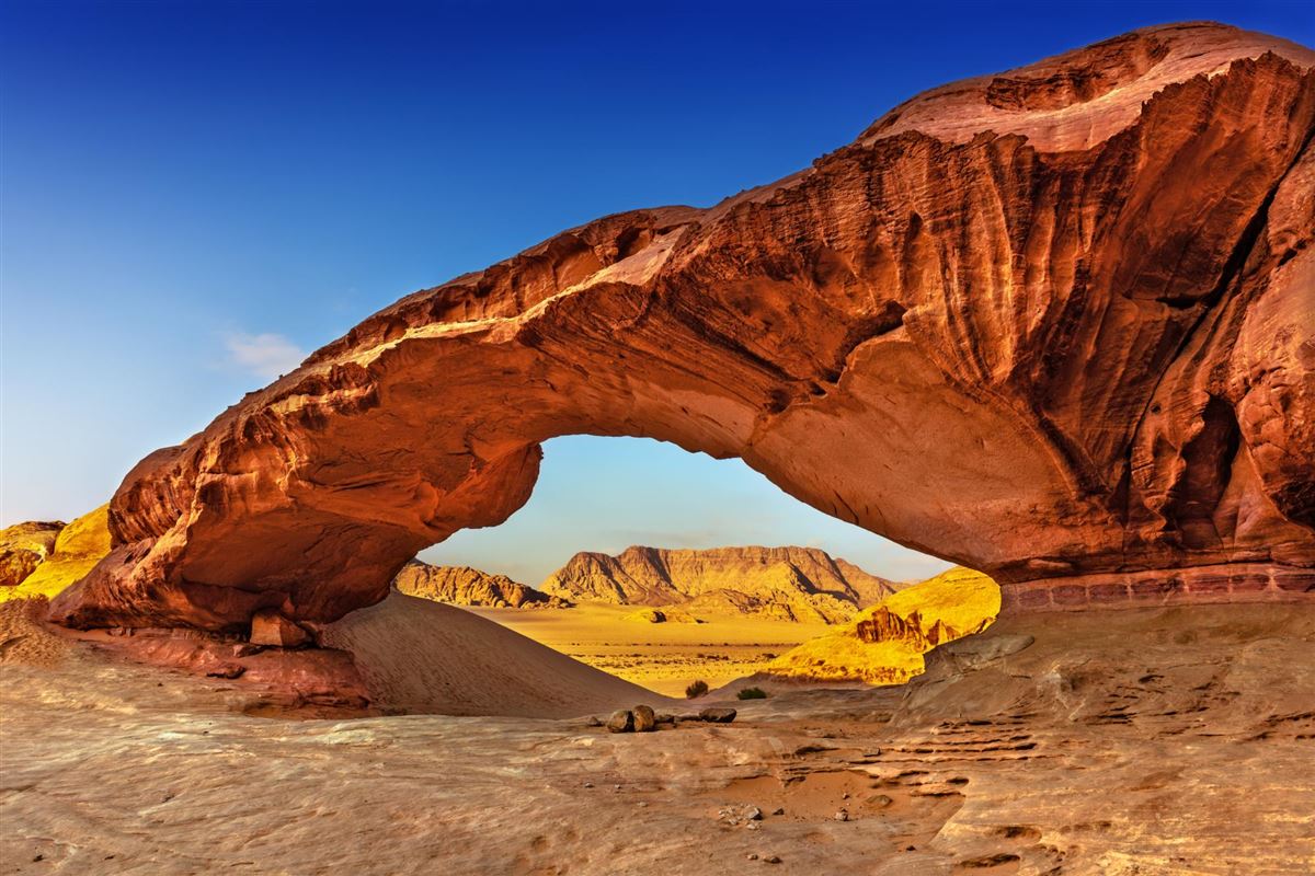 Jordanien, Wüste Wadi Rum, Felsen