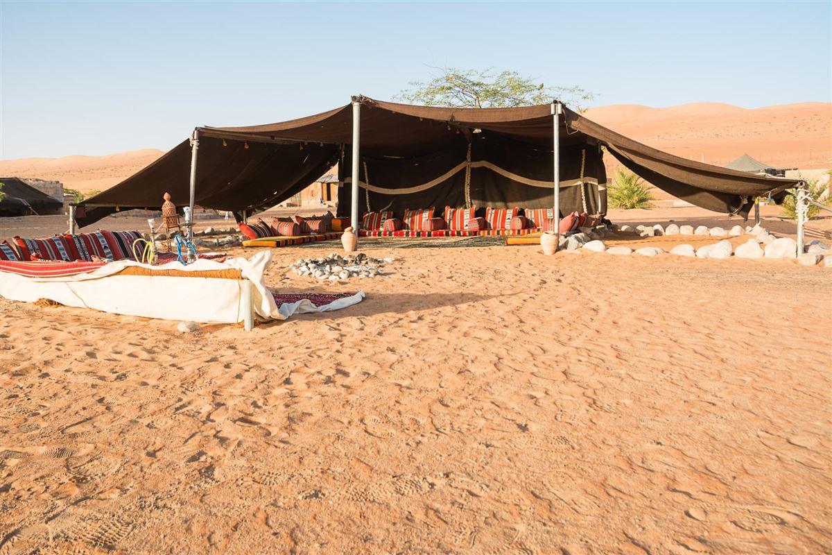 Oman Beduinenzelt in der Wueste
