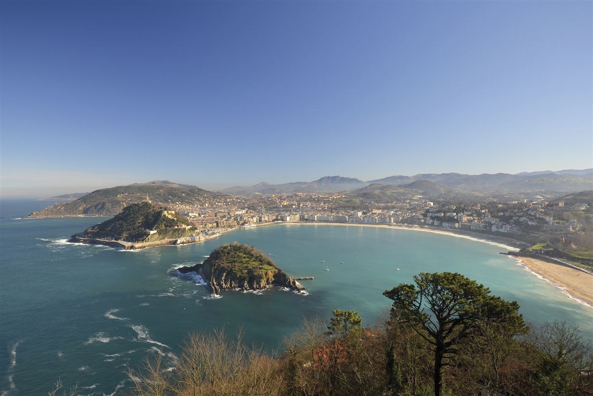 Blick auf San Sebastian