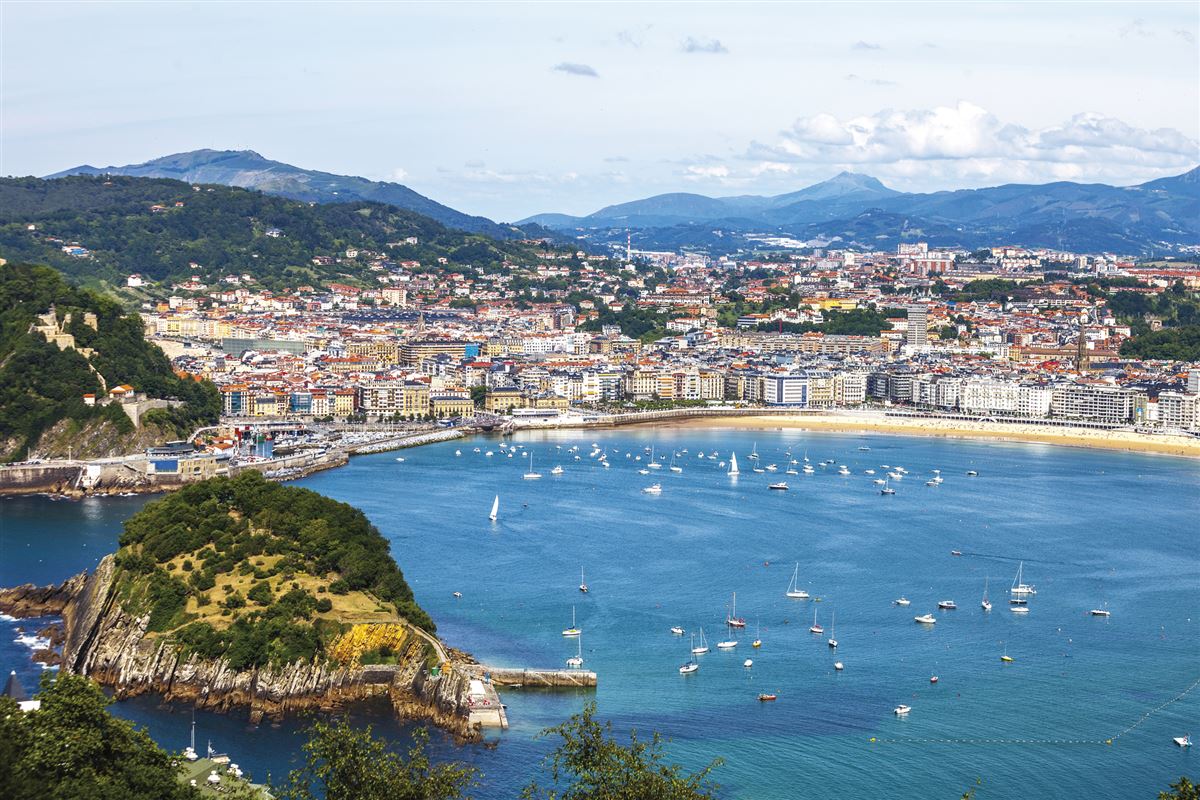 Blick auf San Sebastián