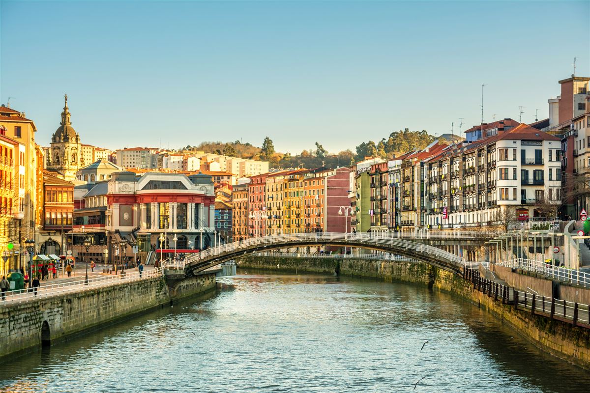 Blick auf das Zentrum von Bilbao