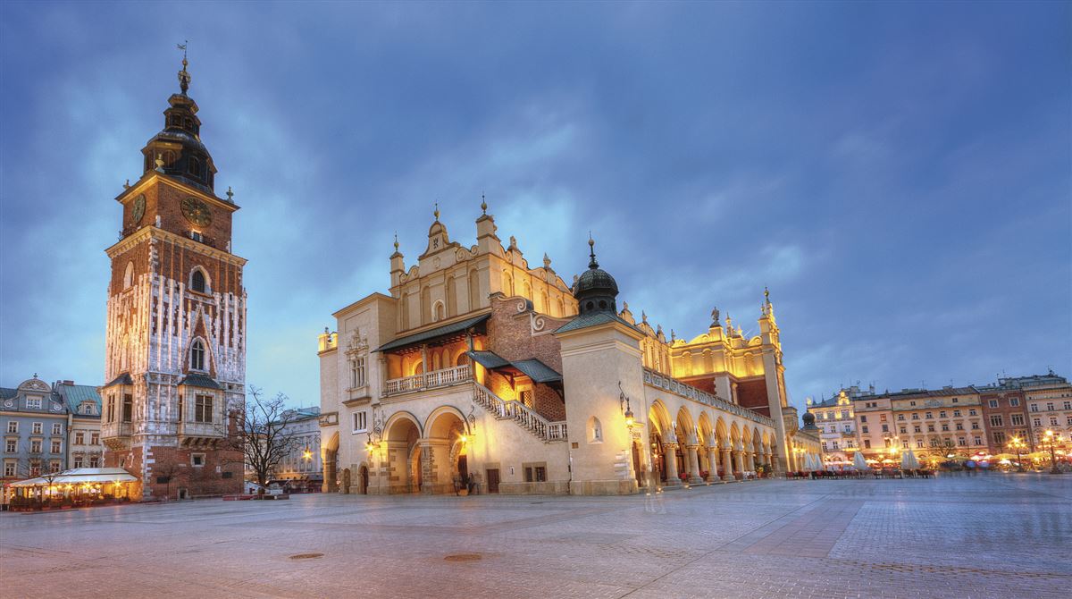 Krakau mit Marktplatz