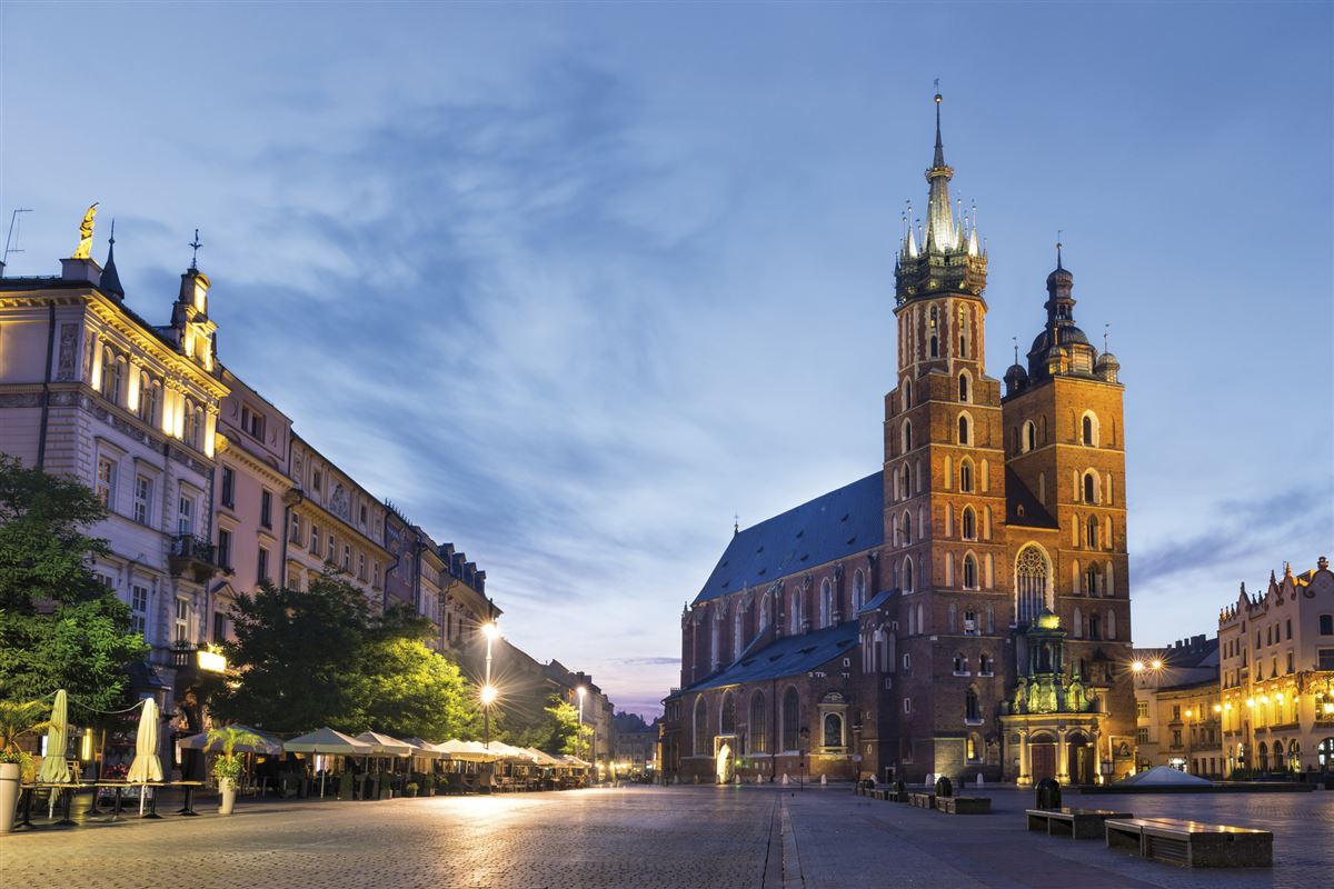 Krakau mit St. Marien-Kirche