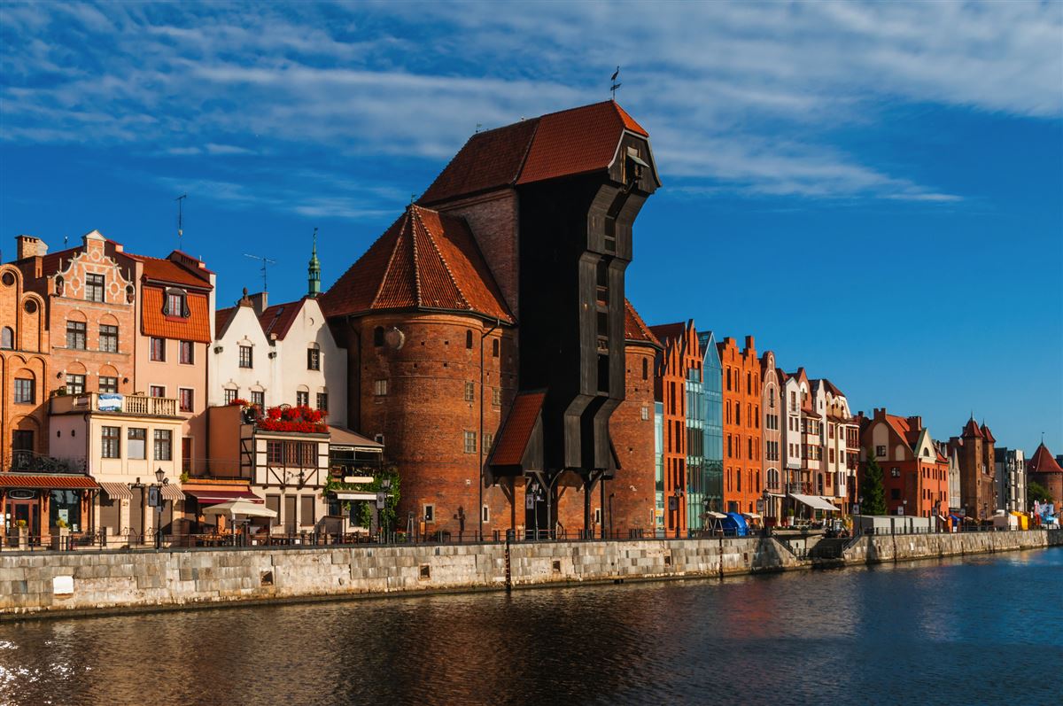 Danzig – Hafen mit Krantor