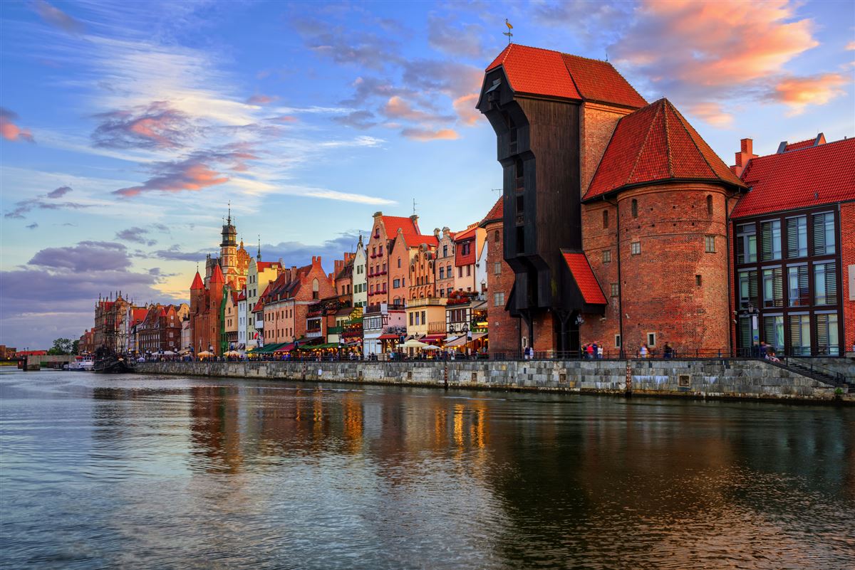 Danzig – Hafen mit Krantor
