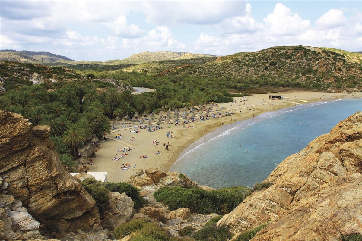 Palmenstrand von Vai
