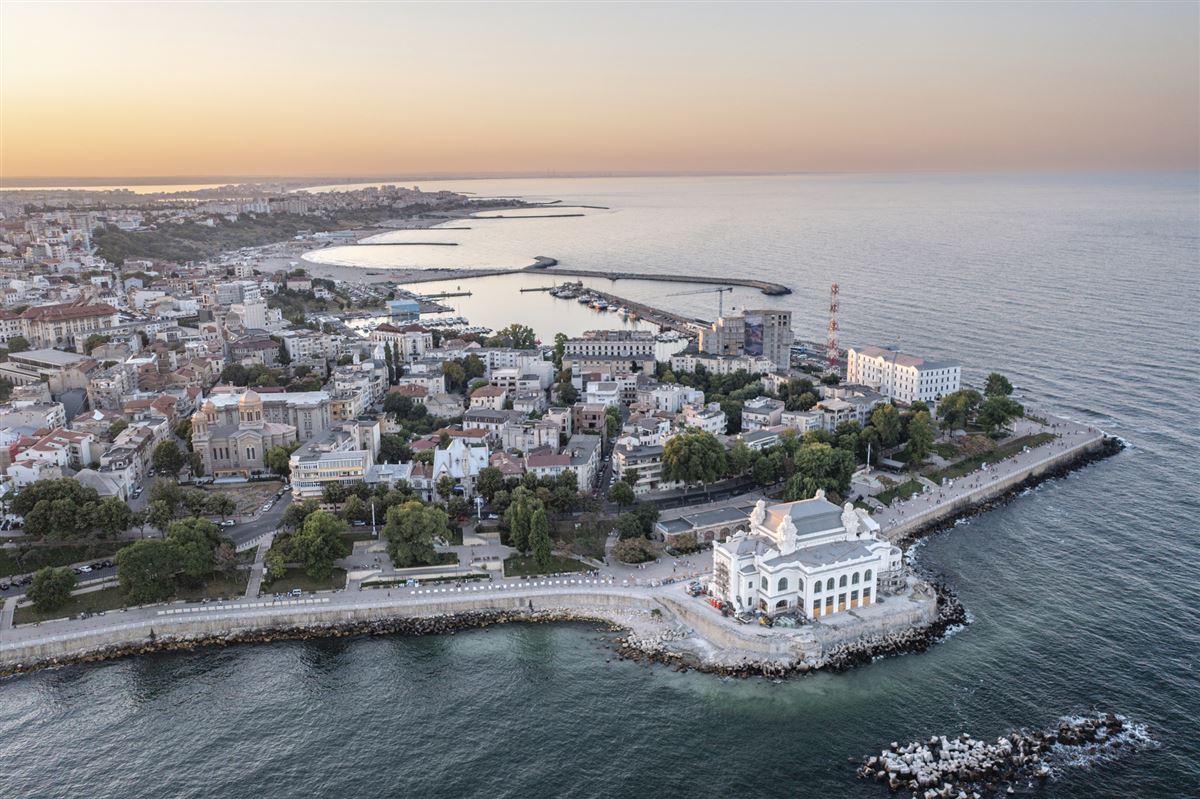 Blick auf Constanta und das neu restaurierte Casino