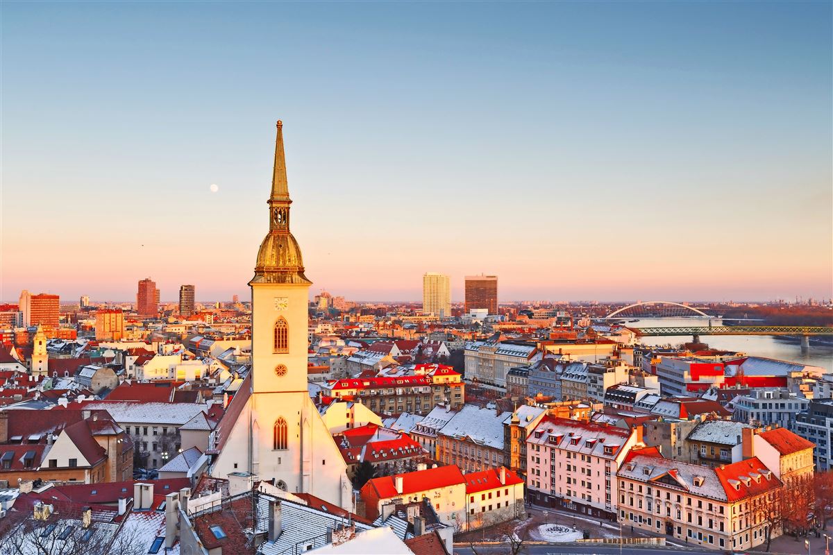 Blick auf Bratislava mit St. Martinsdom