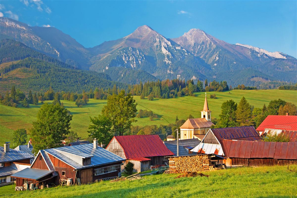 Hohe Tatra und das Goraldendorf Zdiar