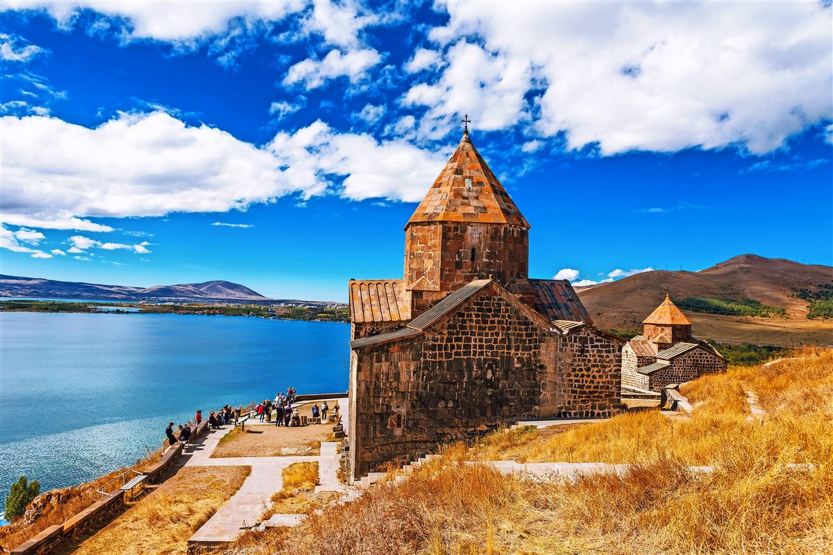 Das Sevan-Kloster am Sevan-See